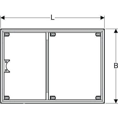 Geberit Installationsrahmen für Setaplano 1200x1200mm-3