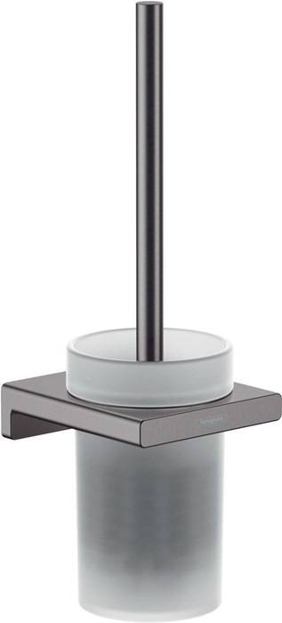 Hansgrohe AddStoris Q Toilettenbürstenhalter, Wandmontage, Brushed Black Chrome-0
