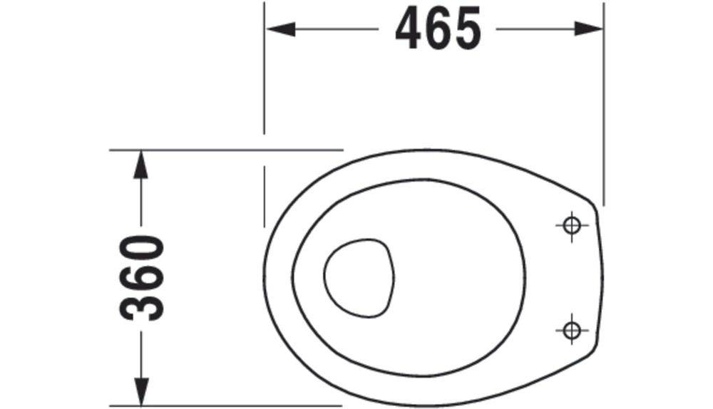Duravit Stand-WC DURAPLUS SUDAN flach 360x465mm Abg wa we-3