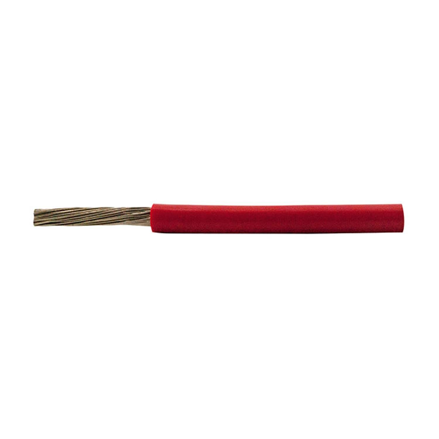 HELU KABEL SiF 1X16mm² RD (rot) Einzelader Silikon rot AD 7,4mm Nennspannung Uo/U 300V/500V - 1 Meter-0