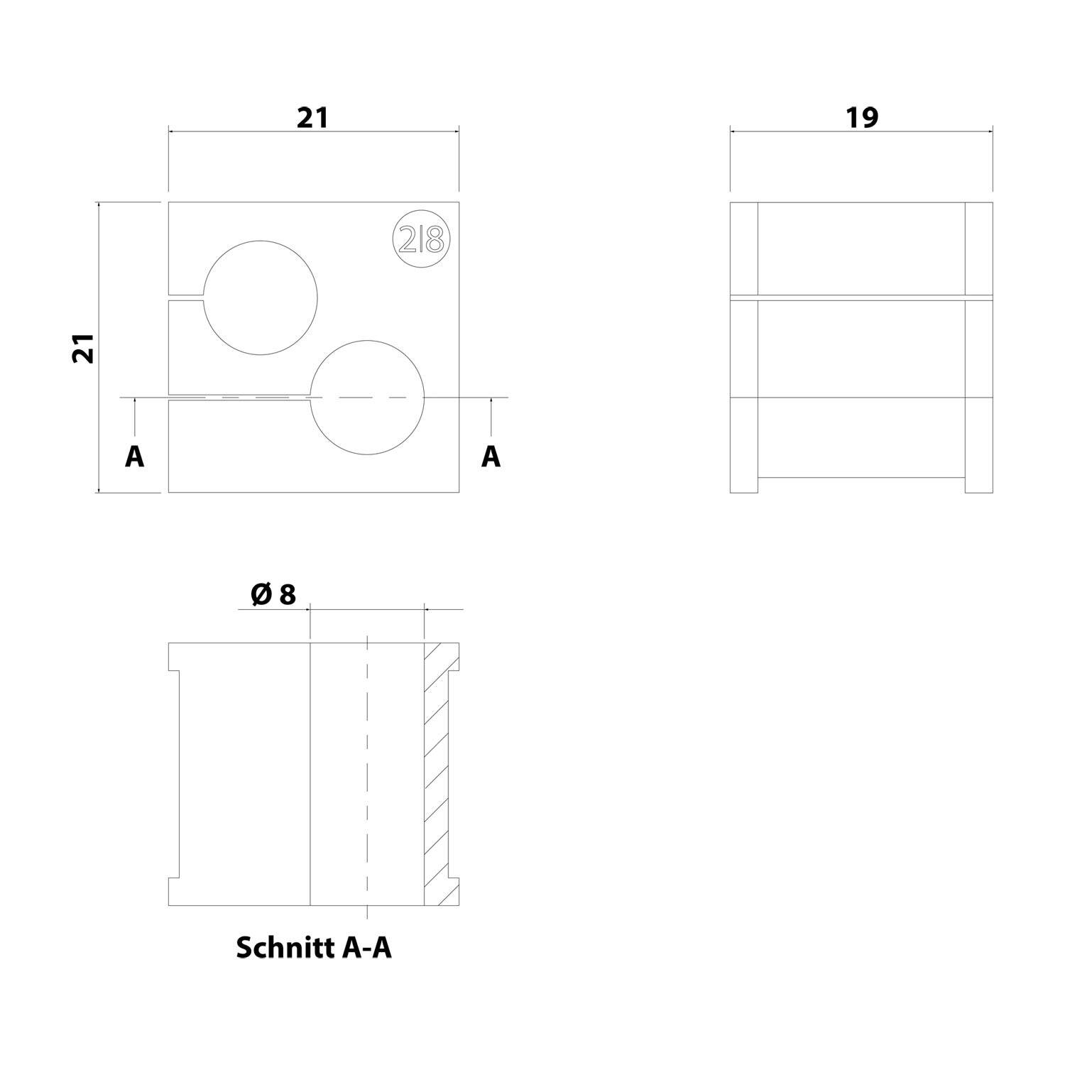 icotek Kabeltülle klein Klemmbereich 8,0mm Mehrfachdichtung 2x8,0mm Temperaturbereich -40°C bis 90°C - 1 Stück-1