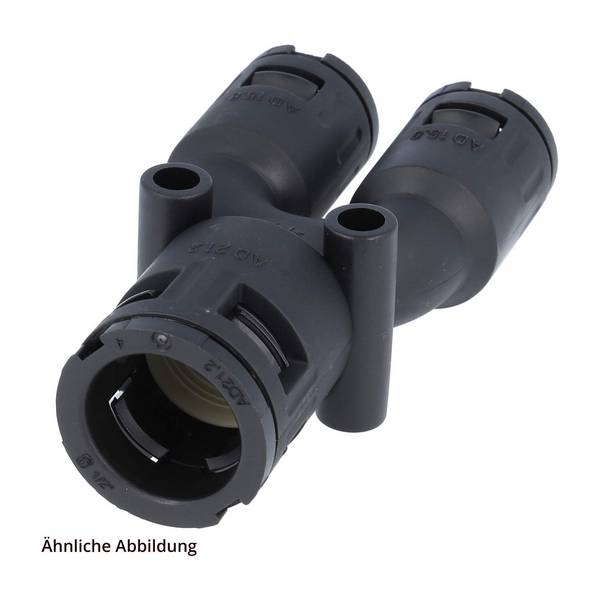 FLEXA FY42 34-34 Schnellverschraubung Y-Verteiler PA für Schlauch-Außendurchmesser 1x42,5mm + 2x34,5mm hochdichtend