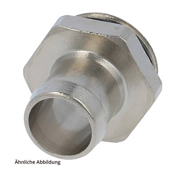 FLEXA FMSO M32/27 Metall-Schlaucholive gerade Gewinde M32x1,5 für Schlauch-Außendurchmesser 27,0mm für