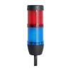 STEX24 Signalsäule blau-rot, 50mm, 24V AC/DC, LED-Blinklicht Kabel 2,5 Meter, SS50-OB2/24 154 Anschlusstechnik: