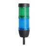 STEX24 Signalsäule blau-grün, 50mm, 24V AC/DC, LED-Blinklicht Kabel 2,5 Meter, SS50-OB2/24 152 Anschlusstechnik: