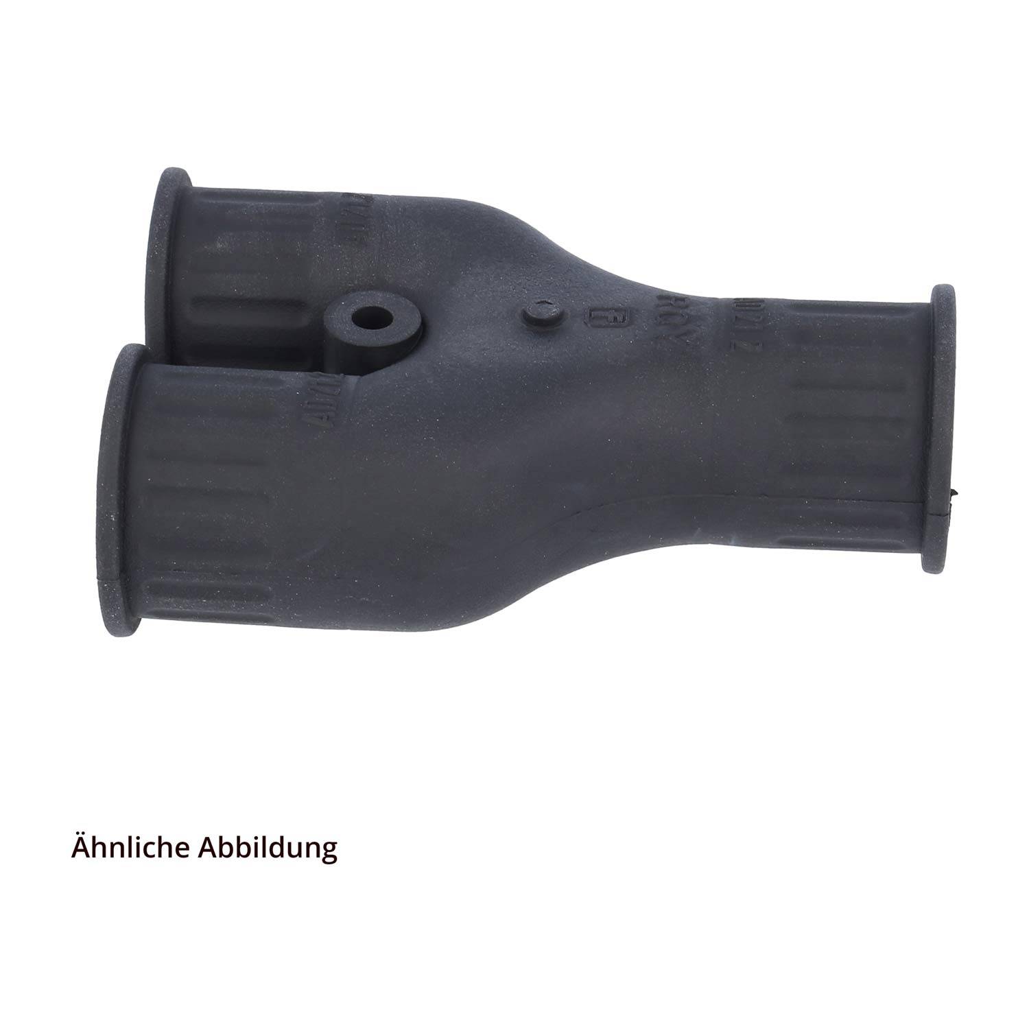 FLEXA RQY Schnellverschraubung Y-Verteiler TPE für Schlauch-Außendurchmesser 1x21,2mm + 2x15,8mm Wellrohr-Y-Verteiler --3