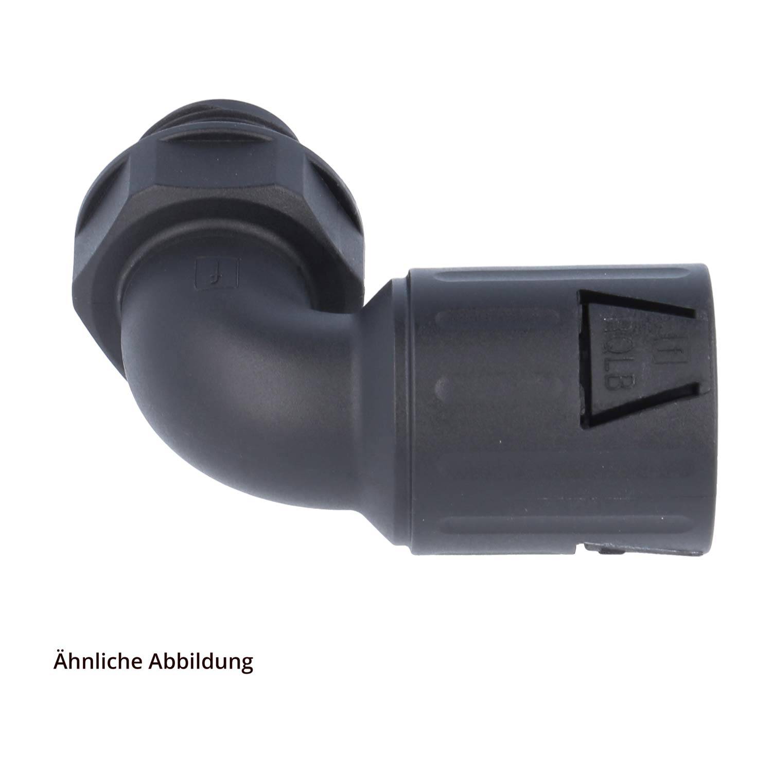 FLEXA RQLB1 90-N Schnellverschraubung 90 Grad Bogen Gewinde 3/4 Zoll für Schlauch-Außendurchmesser 28,5mm konisch-3