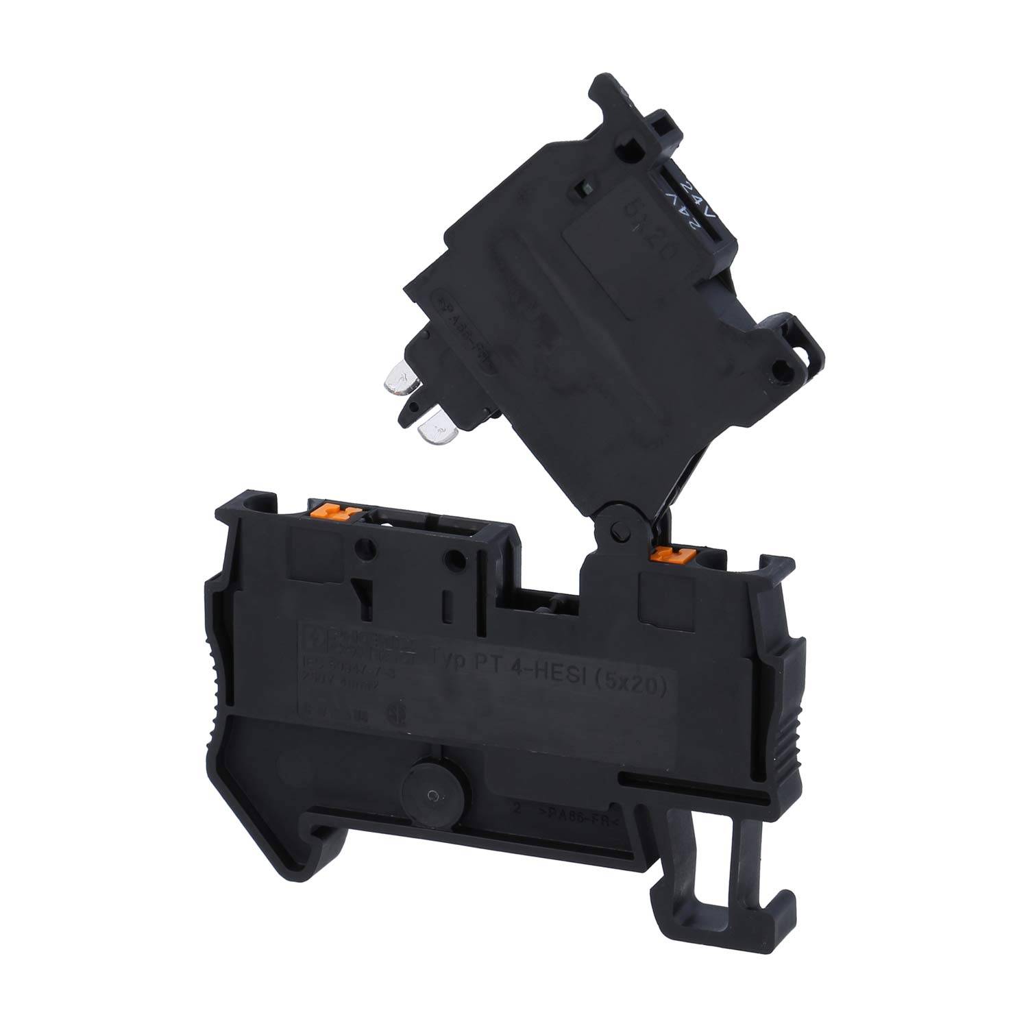 Phoenix Contact Hebel-Sicherungsklemme mit LED PT 4-HESI-LED24 mit Leuchtanzeige für 12-30V, Push-In-Anschluss-1