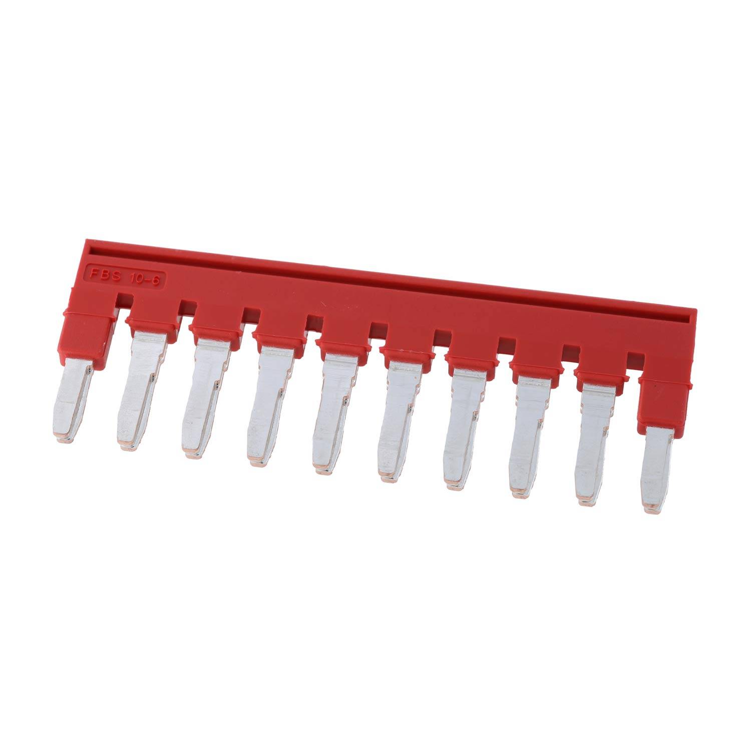 Phoenix Contact Steckbrücke FBS 10-6 Belastungsstrom 32A Farbe rot, Werkstoff Kupfer (Cu) - 1 Stück-1