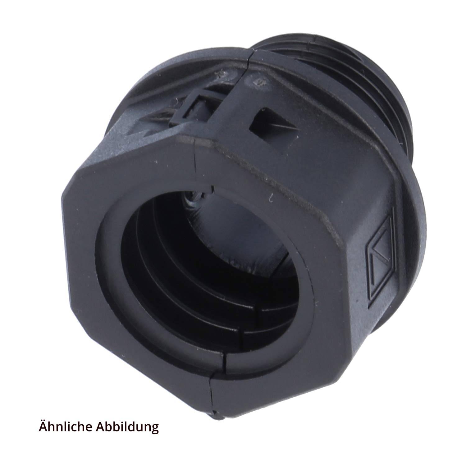 FLEXA RQG-Duo-M Verschraubung teilbar gerade Gewinde M25x1,5 für Schlauch-Außendurchmesser 28,5mm mit Außengewinde - 1-0