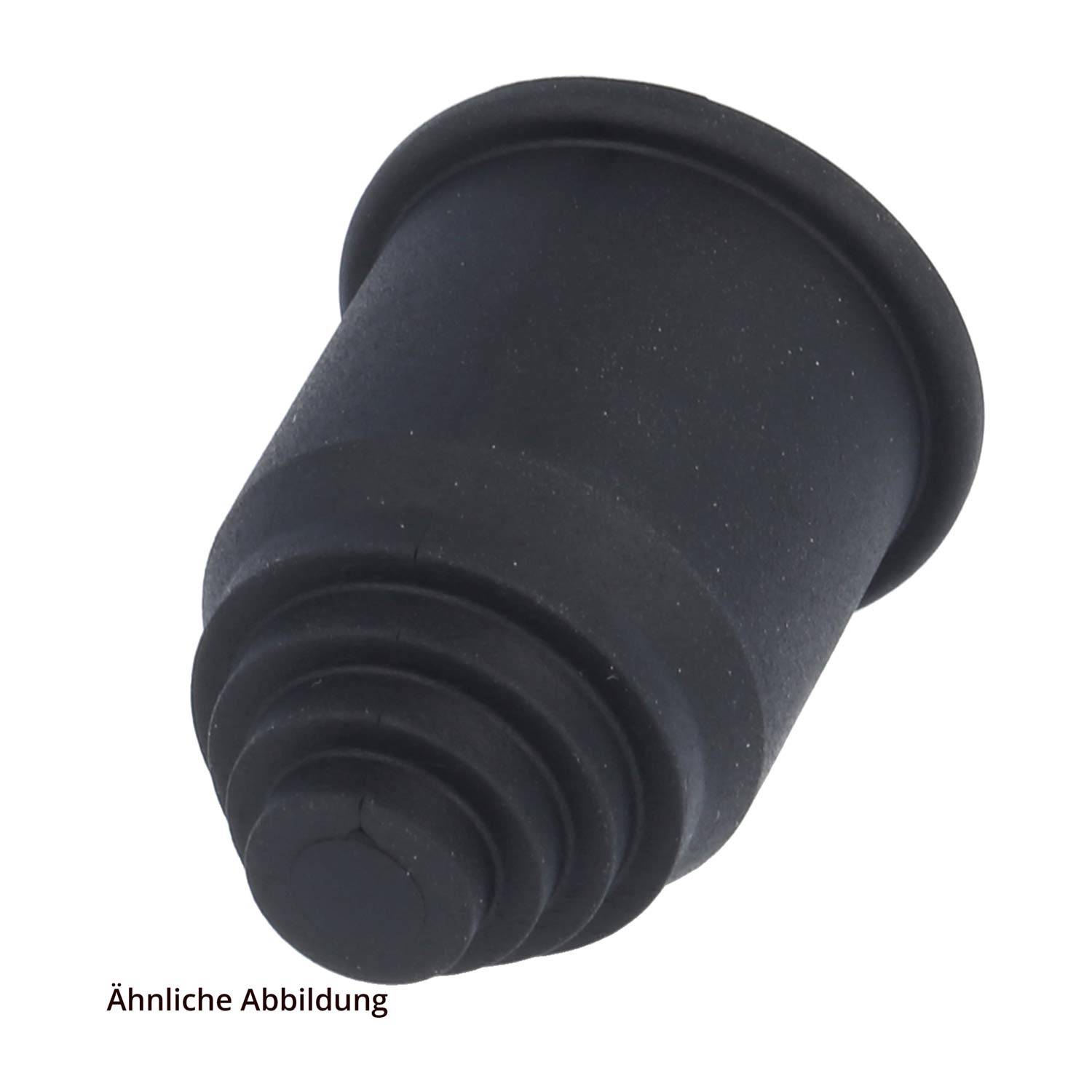 FLEXA AK Endtülle/Innentülle aufsteckbar geschlossen für Schlauch-Außendurchmesser 27,0mm Klemmbereich 6,0mm x 23,0mm --0