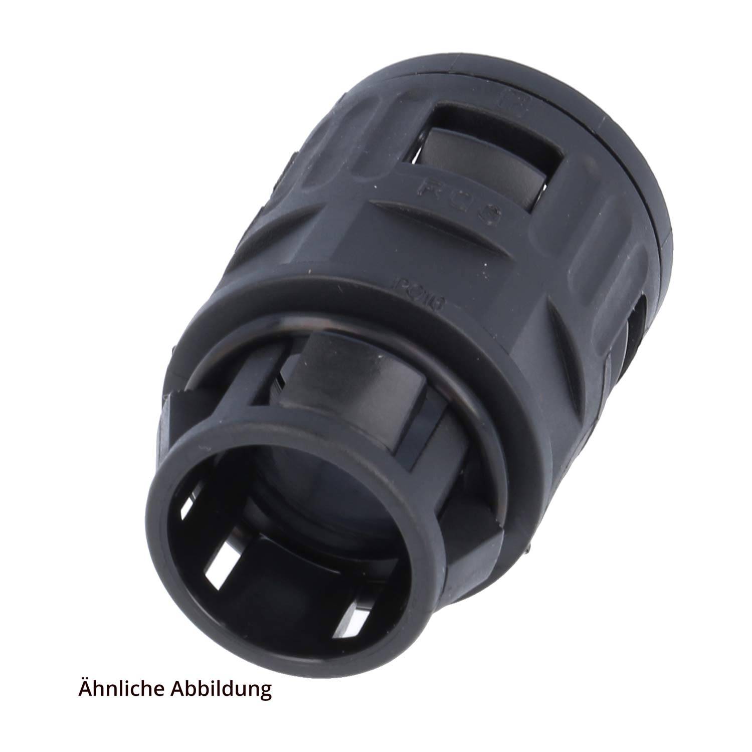 FLEXA RQG1-S Schnellverschraubung gerade für Schlauch-Außendurchmesser 13,0mm konisch dichtend ohne Außengewinde - 1-2