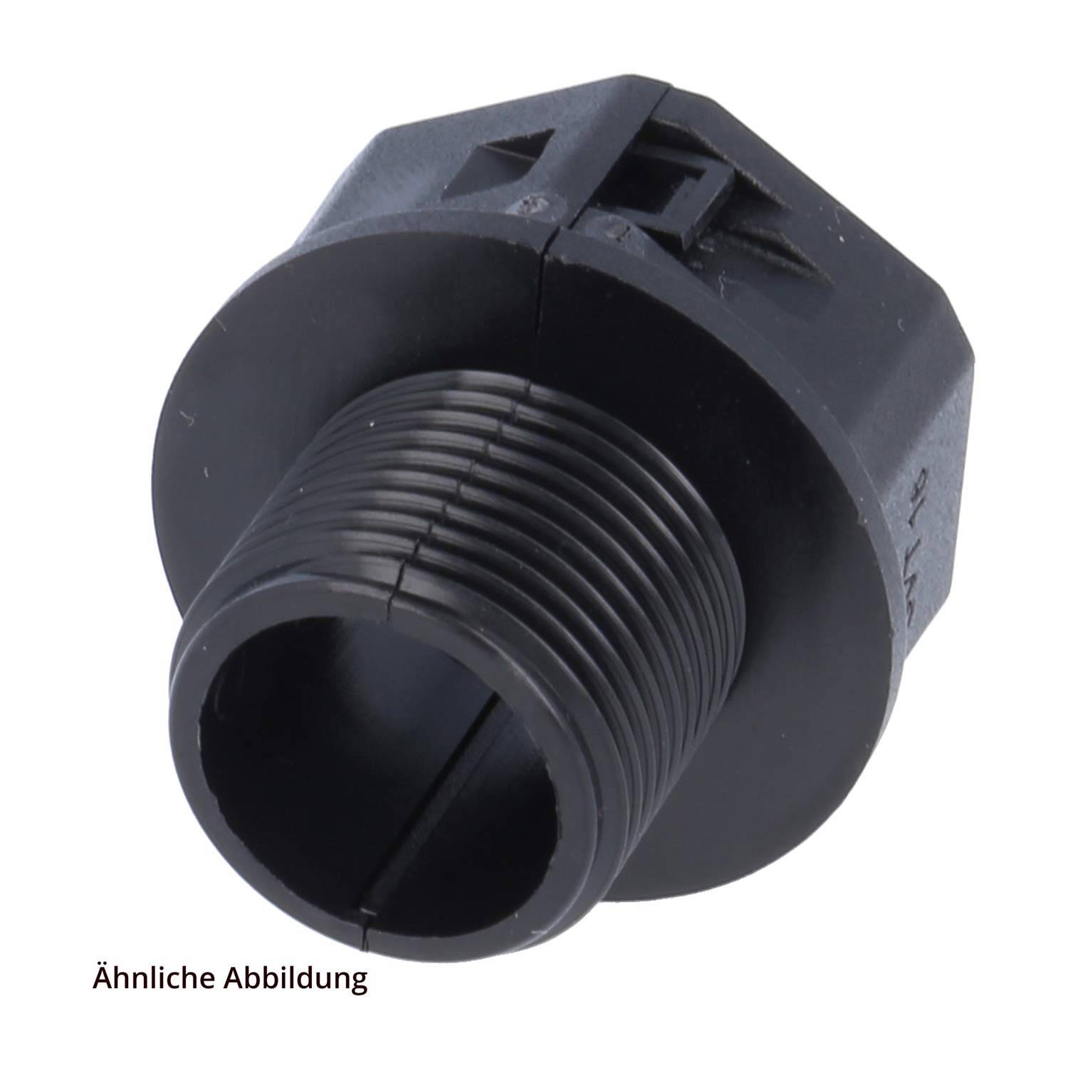 FLEXA RQG-Duo-M Verschraubung teilbar gerade Gewinde M20x1,5 für Schlauch-Außendurchmesser 21,2mm mit Außengewinde - 1-2