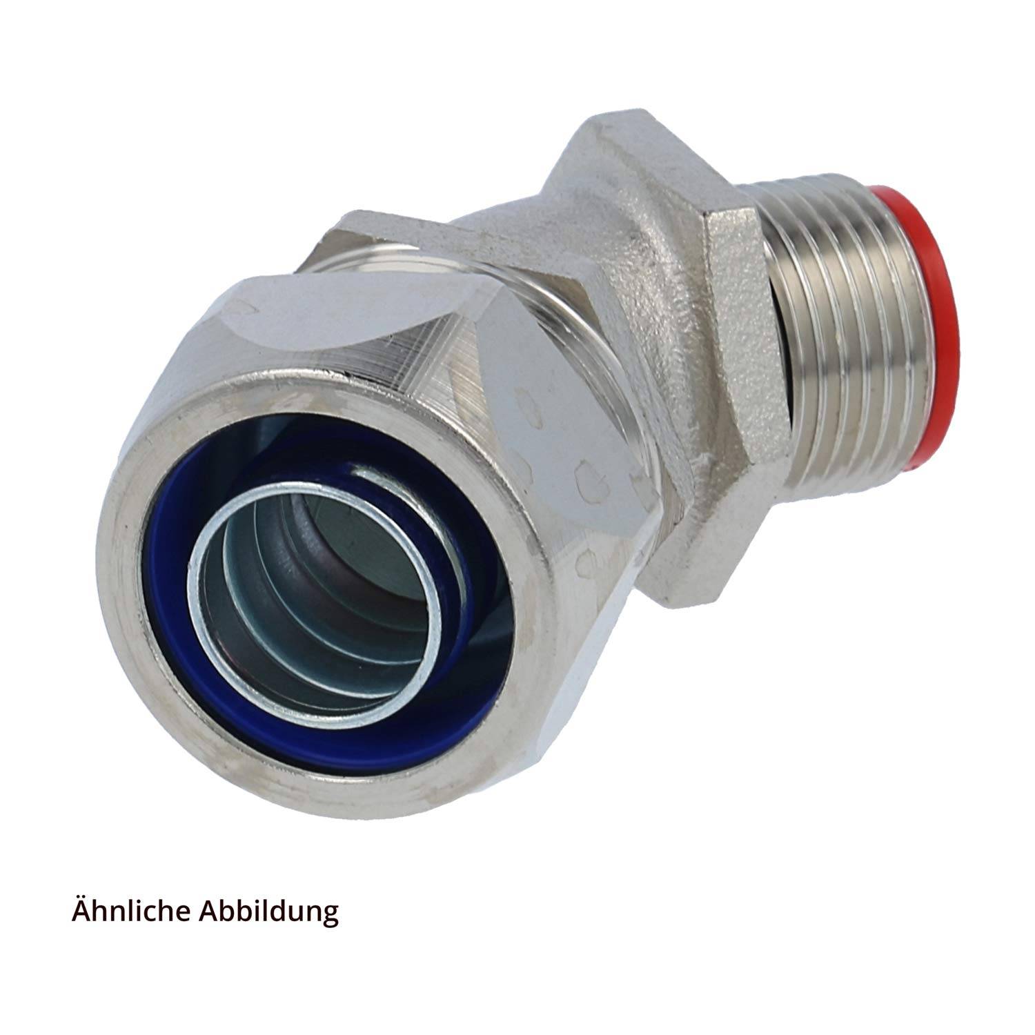 FLEXA EW 45-M Metallverschraubung 45 Grad Bogen Gewinde M16x1,5 für Schlauch-Außendurchmesser 18,0mm - 3/8 Zoll für-0