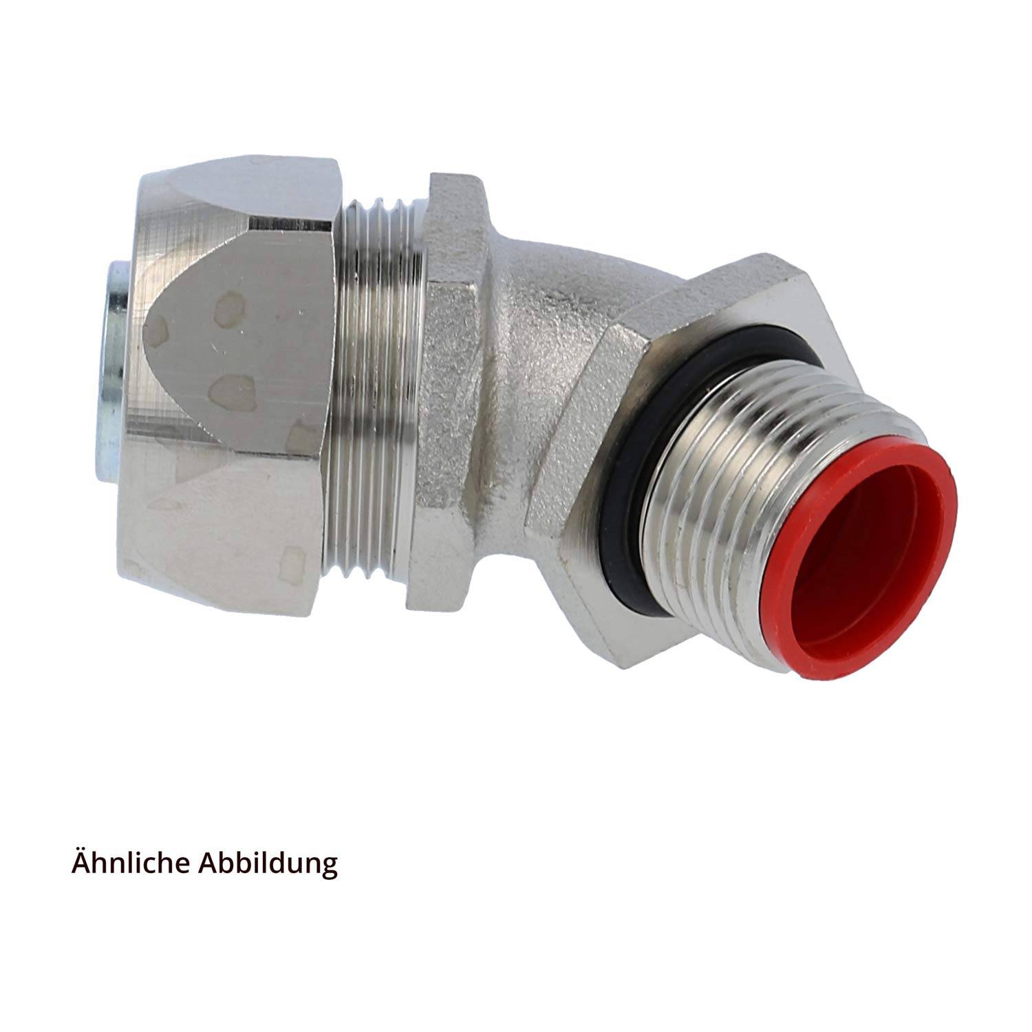 FLEXA EW 45-M Metallverschraubung 45 Grad Bogen Gewinde M20x1,5 für Schlauch-Außendurchmesser 18,0mm - 3/8 Zoll für-1