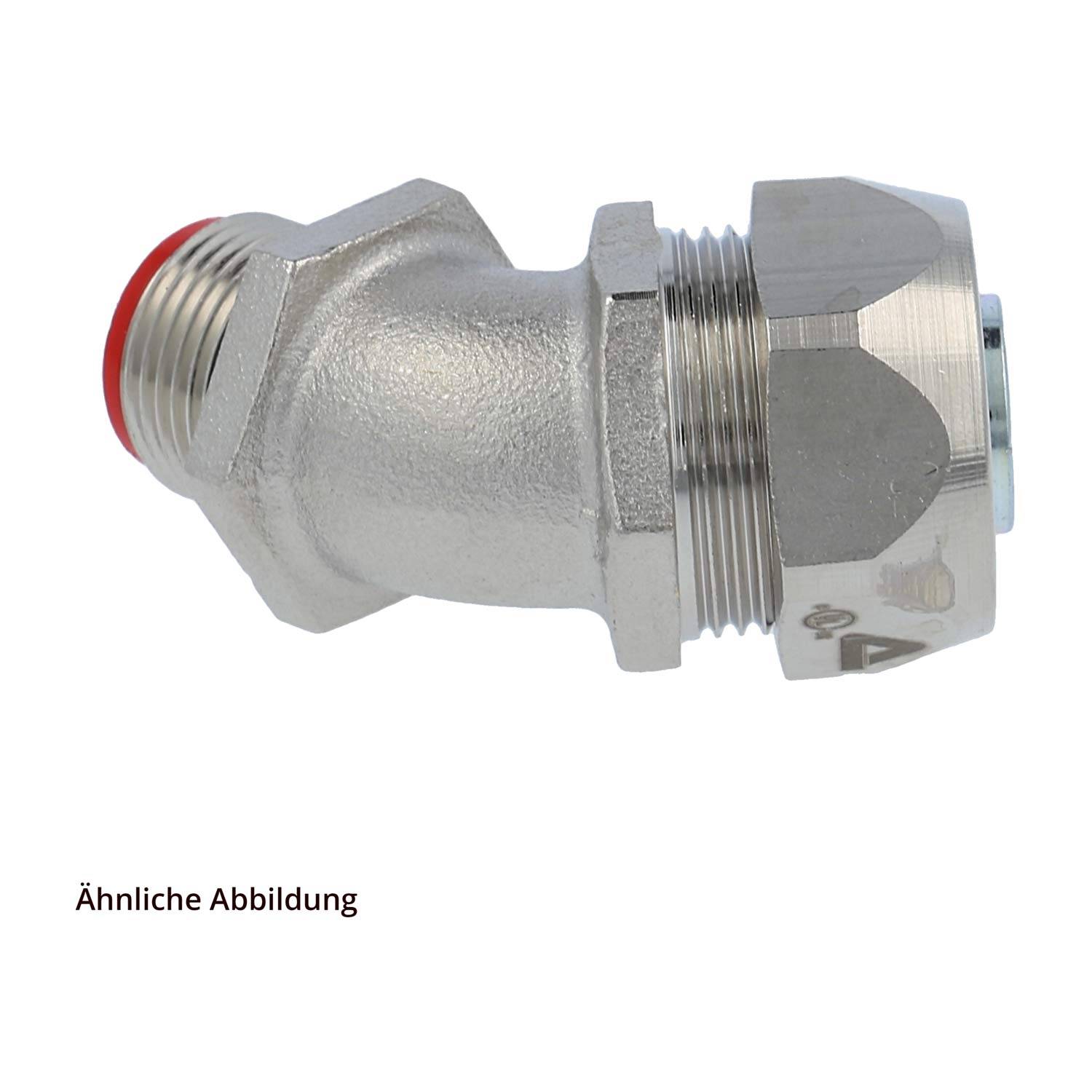 FLEXA EW 45-M Metallverschraubung 45 Grad Bogen Gewinde M20x1,5 für Schlauch-Außendurchmesser 18,0mm - 3/8 Zoll für-3