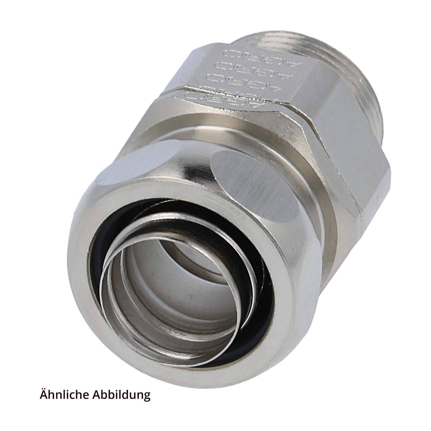 FLEXA USDR-M Metallverschraubung gerade Gewinde M50x1,5 für Schlauch-Außendurchmesser 45,0mm für-0