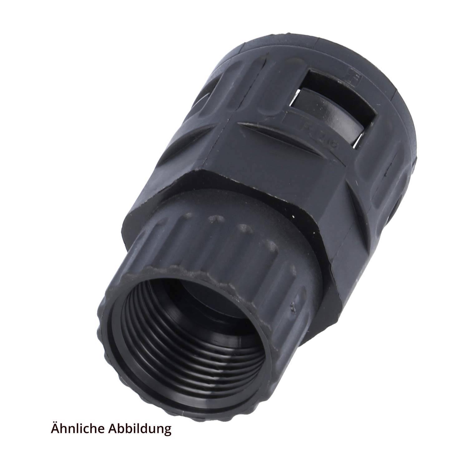 FLEXA RQG3-U Schnellverschraubung gerade Gewinde 1 1/8 Zoll-18 für Schlauch-Außendurchmesser 21,2mm konisch dichtend-2