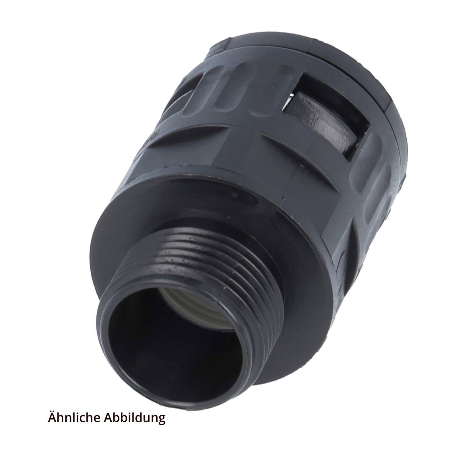 FLEXA RQG-N Schnellverschraubung gerade Gewinde 1 1/2 Zoll für Schlauch-Außendurchmesser 42,5mm hochdichtend mit-2