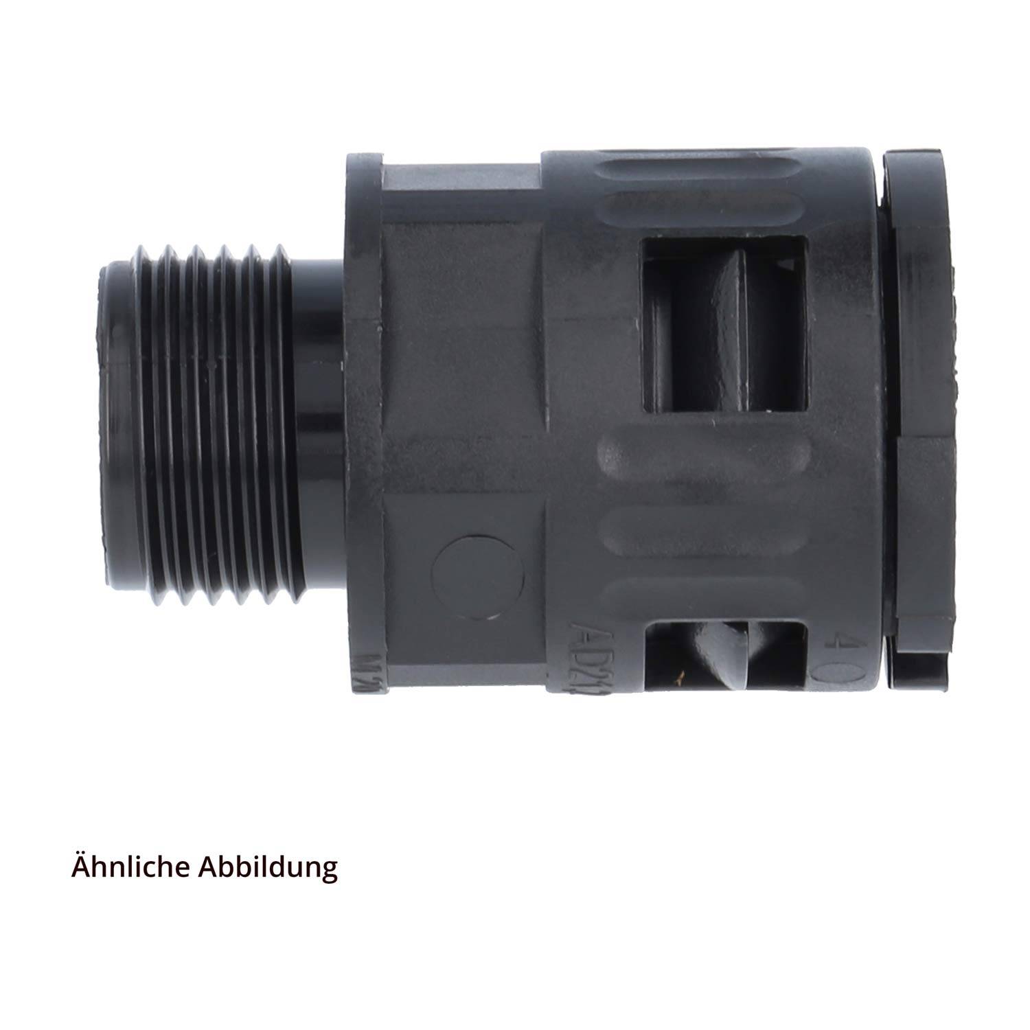 FLEXA RQG-N Schnellverschraubung gerade Gewinde 1 1/2 Zoll für Schlauch-Außendurchmesser 42,5mm hochdichtend mit-3