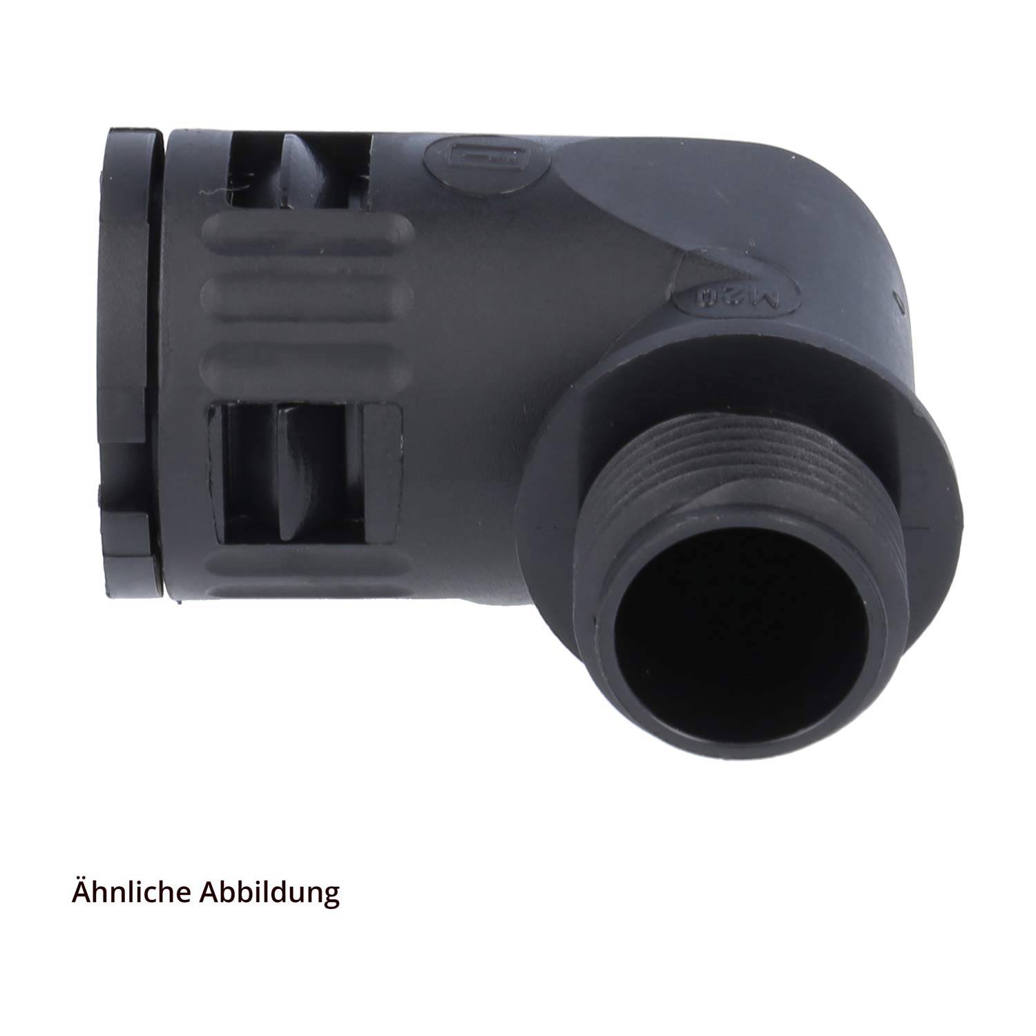 FLEXA RQW1-N Schnellverschraubung 90 Grad Winkel Gewinde 1/2 Zoll für Schlauch-Außendurchmesser 15,8mm konisch dichtend-1
