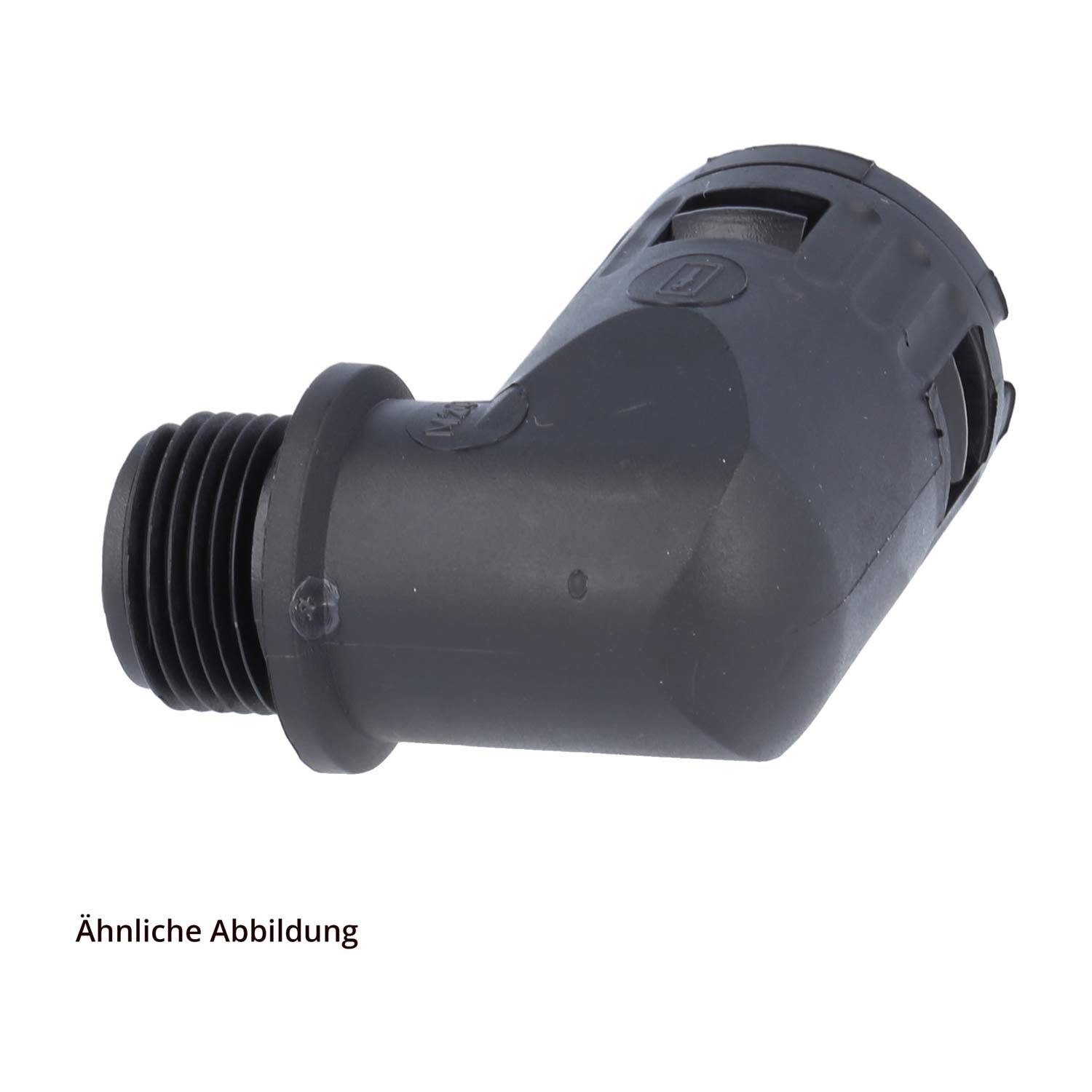 FLEXA RQW1-N Schnellverschraubung 90 Grad Winkel Gewinde 1/2 Zoll für Schlauch-Außendurchmesser 15,8mm konisch dichtend-2