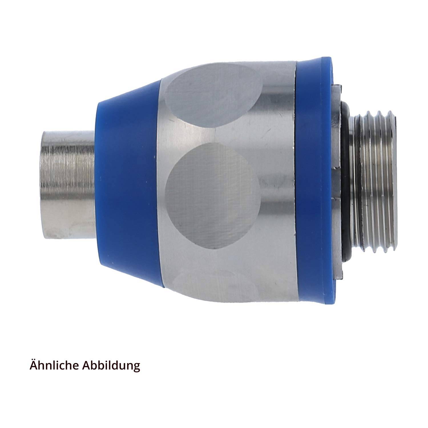 FLEXA US-FOOD Metallverschraubung gerade Gewinde M40x1,5 für Schlauch-Außendurchmesser 42,0mm - 1 1/4 Zoll für-1