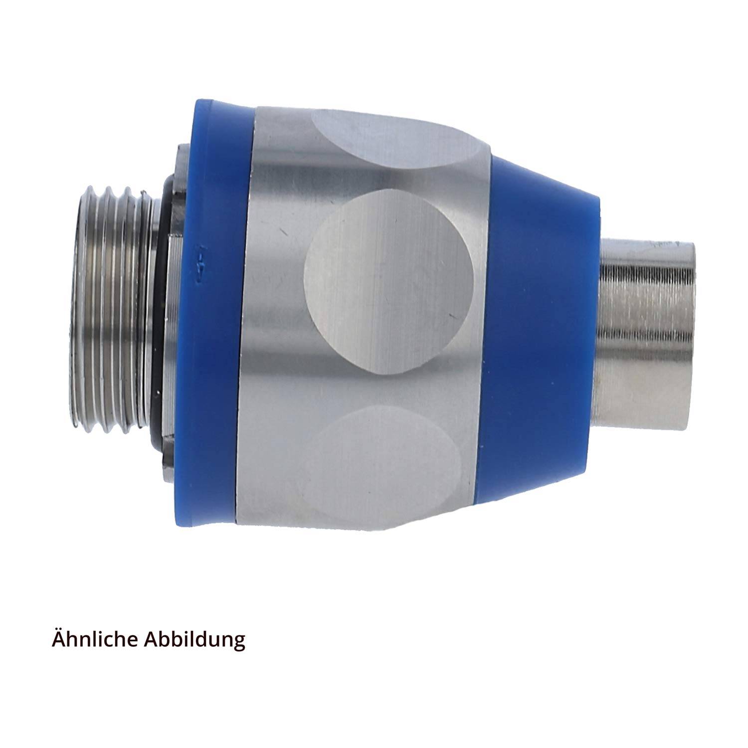 FLEXA US-FOOD Metallverschraubung gerade Gewinde M40x1,5 für Schlauch-Außendurchmesser 42,0mm - 1 1/4 Zoll für-3