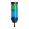 STEX24 Signalsäule blau-grün, 50mm, 24V AC/DC, LED-Dauerlicht Kabel 2,5 Meter, SS50-OB2/24 143 Anschlusstechnik: