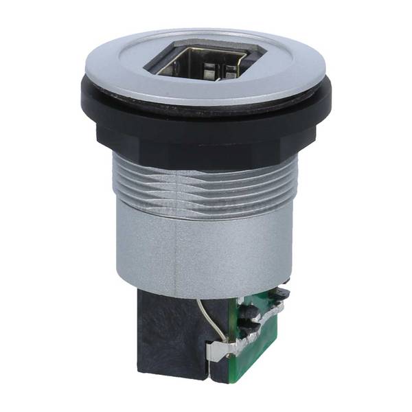 Georg Schlegel RJ45-Buchse, twin rund, RONTRON-R-JUWEL Koppler Buchse / Buchse, 8-poligBauform Seite 1: RJ45-Buchse - 1