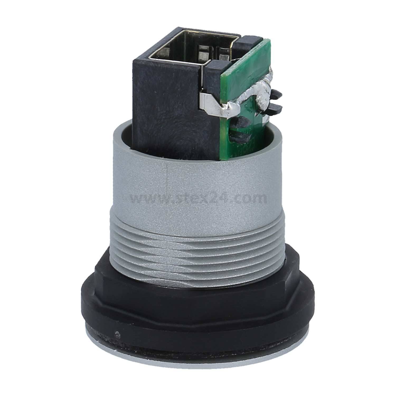Georg Schlegel RJ45-Buchse, twin rund, RONTRON-R-JUWEL Koppler Buchse / Buchse, 8-poligBauform Seite 1: RJ45-Buchse - 1-1