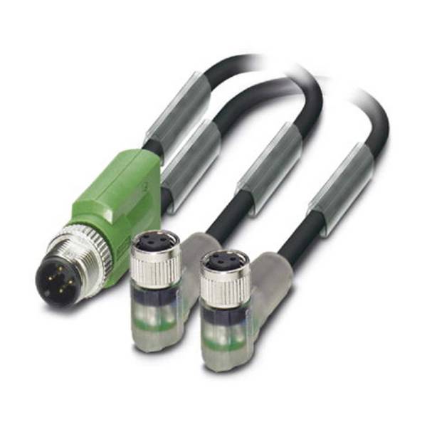 Phoenix Contact 1671438, M12/M8/M8 Verteilerkabel mit LED 1xStift/2xBuchse