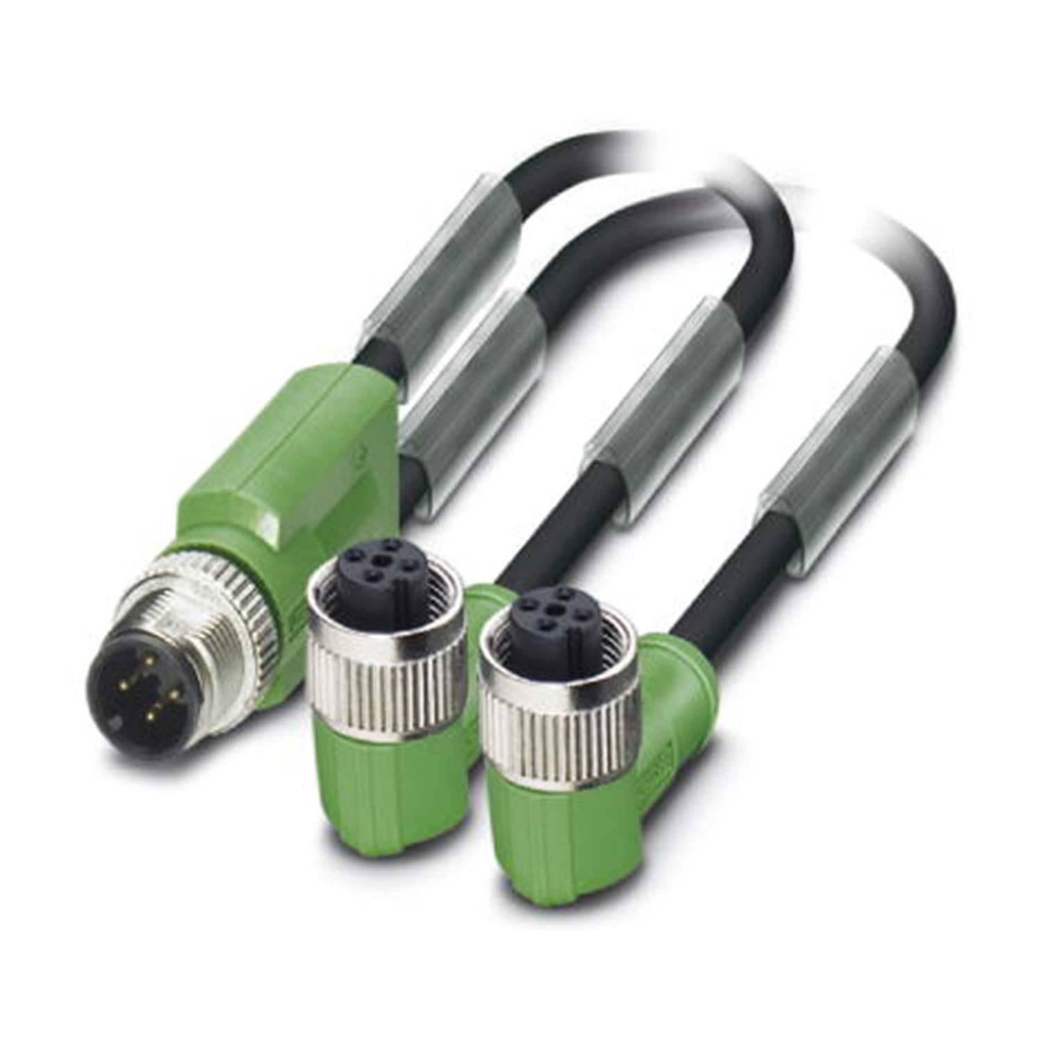 Phoenix Contact 1669026, M12/M12/M12 Verteilerkabel 1xStift/2xBuchse-0