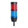 STEX24 Signalsäule blau-rot, 50mm, 24V AC/DC, LED-Dauerlicht Kabel 10,0 Meter, SS50-OB2/24 161 Anschlusstechnik: