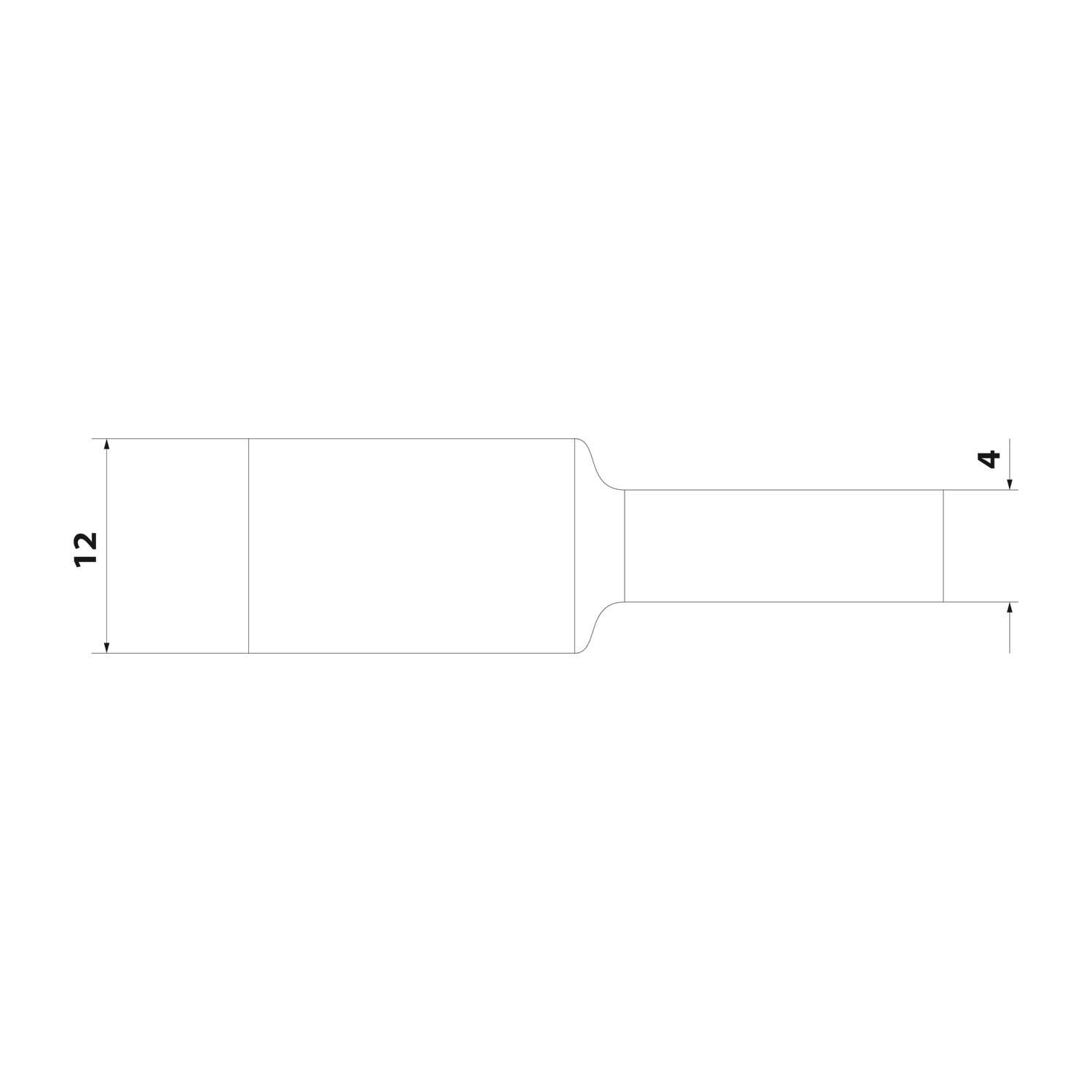 STEX24 Schrumpfschlauch 3:1, Rolle mit 50,0m, grau 12,0/4,0mm, 1/2 Zoll, WSR3 Schrumpftemperatur mind. 70°C,-2