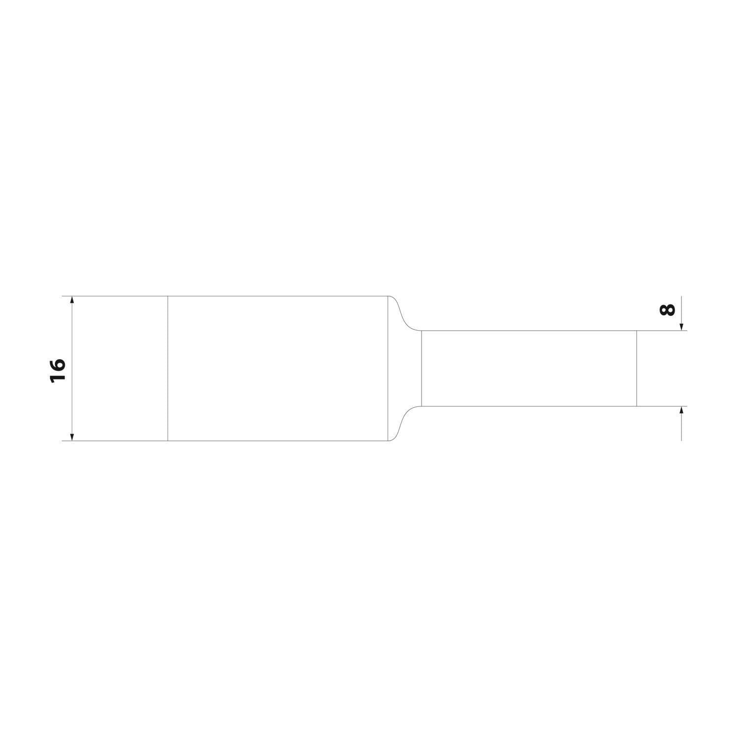 STEX24 Schrumpfschlauch 2:1, Minibox mit 4,8m, blau 16,0/8,0mm, 5/8 Zoll, WSB2 Schrumpftemperatur mind. 110°C,-1