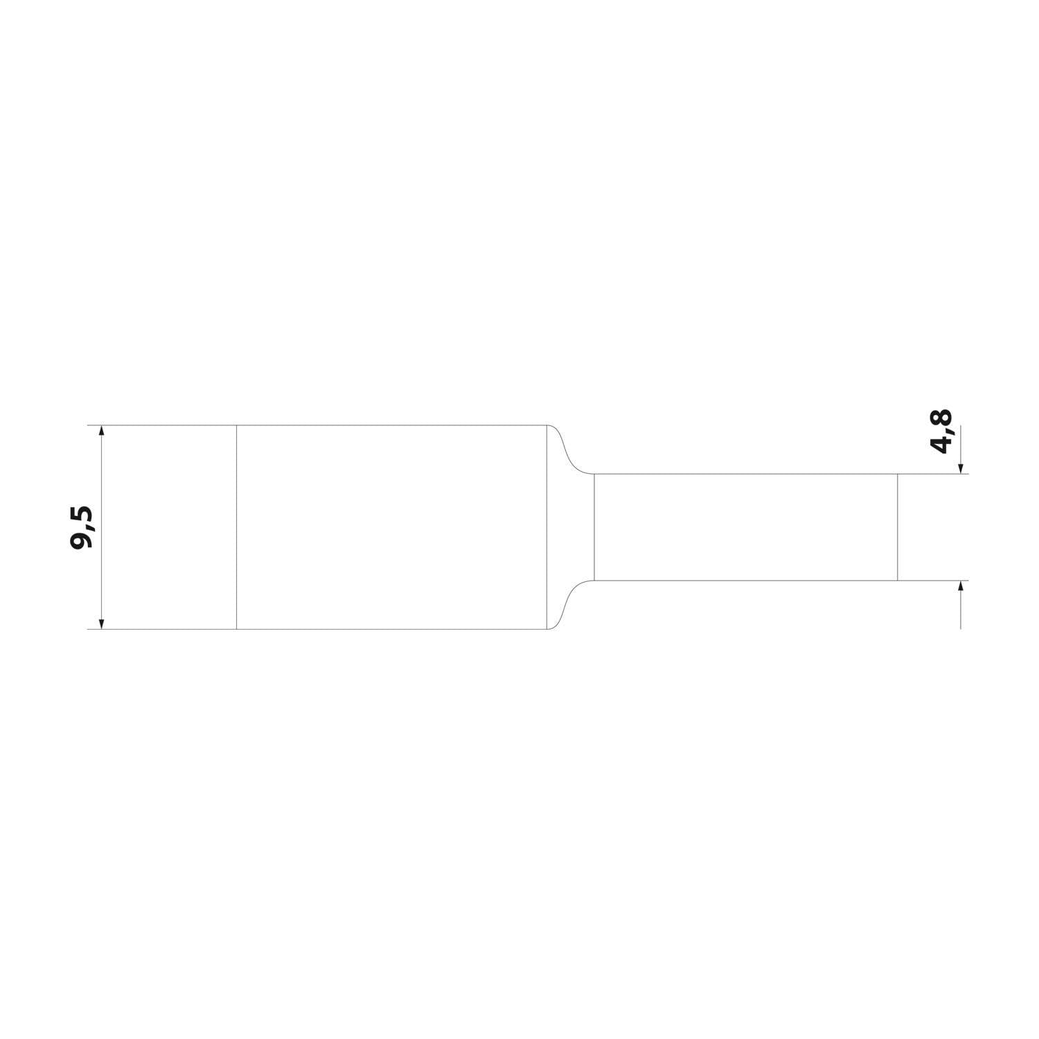 STEX24 Schrumpfschlauch 2:1, Minibox mit 11,0m, weiß 9,5/4,8mm, 3/8 Zoll, WSB2 Schrumpftemperatur mind. 110°C,-1