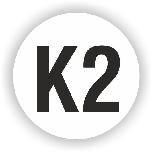 Leiterkennzeichen auf Bogen, Ortsveränderliche Betriebsmittel K2, Ø 20 mm, 32 Stück-0