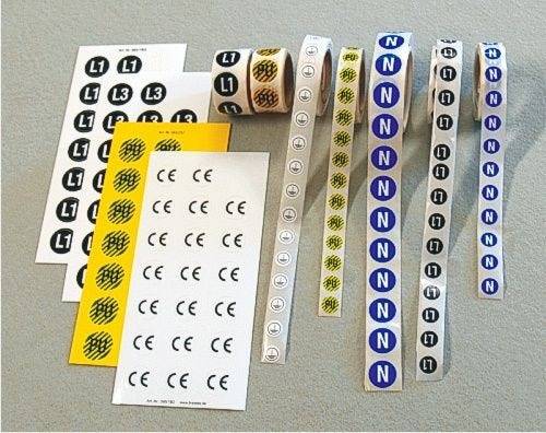 Leiterkennzeichen auf Rolle, Erde, Ø 12,5 mm, 500 Stück-2