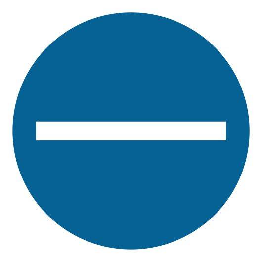 Leiterkennzeichen auf Bogen, Negativ (blau), Ø 20 mm, 32 Stück-0