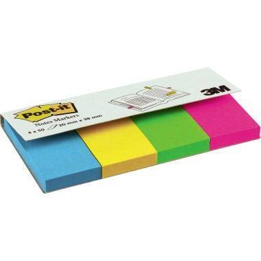Haftstreifen Page Marker 20x38mm sort 4x50Bl - Artikel: 111660599
