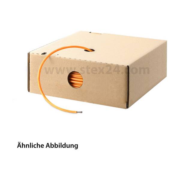 HELU KABEL H05V-K 1X1mm² OG (orange) Einzelader PVC orange AD 2,8mm VPE 100,0 Meter Nennspannung Uo/U 300V/500V - 1