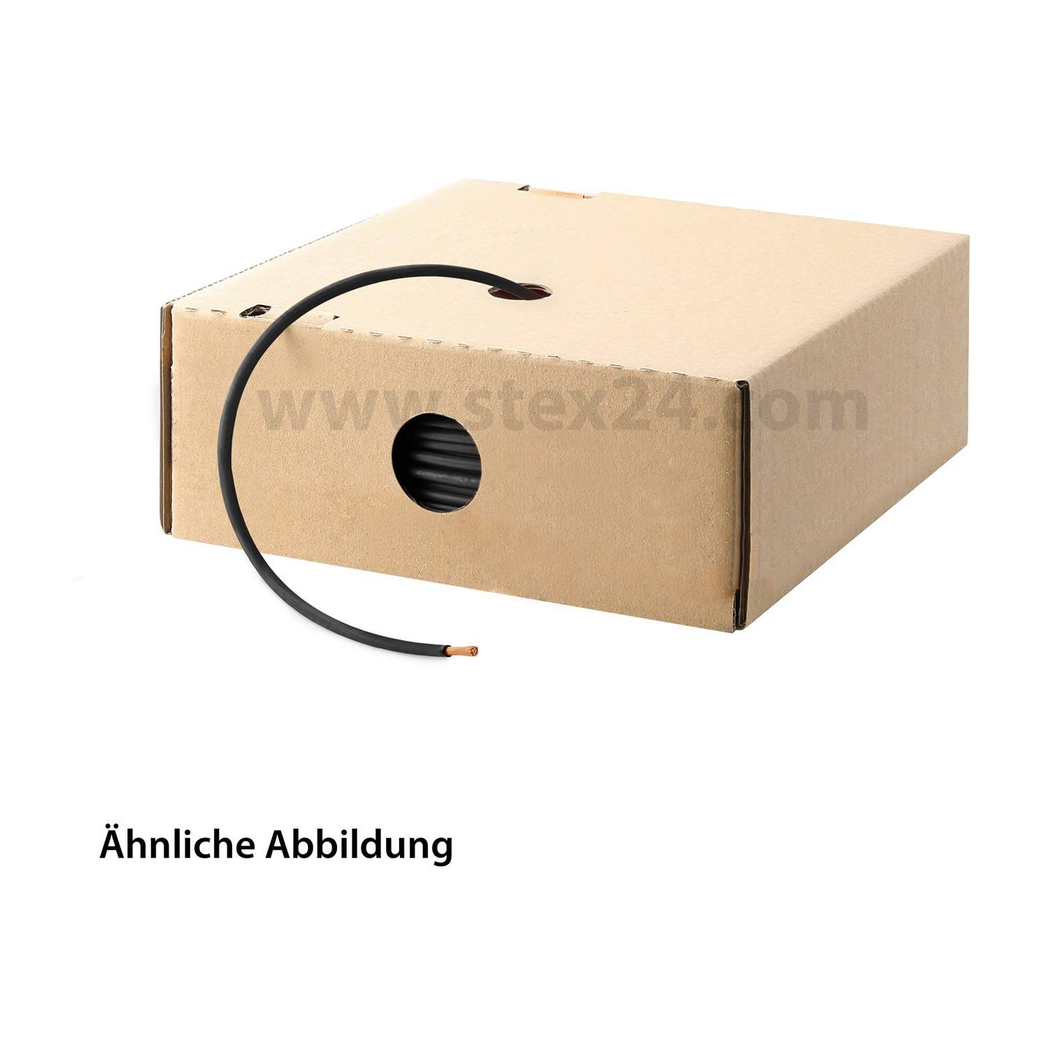 HELU KABEL H07V-K 1X2,5mm² BK (schwarz) Einzelader PVC schwarz AD 4,1mm VPE 100,0 Meter Nennspannung Uo/U 450V/750V - 1-0