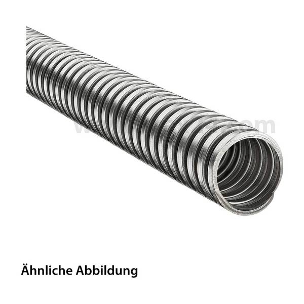 FLEXA SPR-VA Metallschutzschlauch eingehaktes Profil VA blank - AD 36,0mm, ID 31,0mm eingehaktes Profil,
