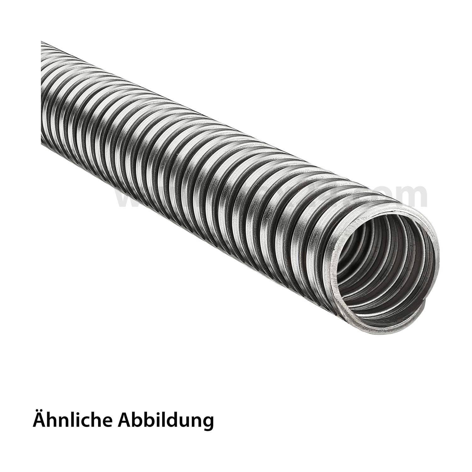 FLEXA SPR-VA Metallschutzschlauch eingehaktes Profil VA blank - AD 36,0mm, ID 31,0mm eingehaktes Profil,-0