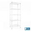 FLOORDIREKT Metallregal Rocky - Multifunktionales Ablagesystem - 5 Böden - 90 x 45 x 200 cm - Weiß