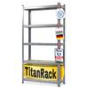 KARAT Schwerlastregal Grizzly - Bis zu 1250 kg Traglast - Schnelle Montage - 150 x 75 x 30 cm - Grau-Anthrazit