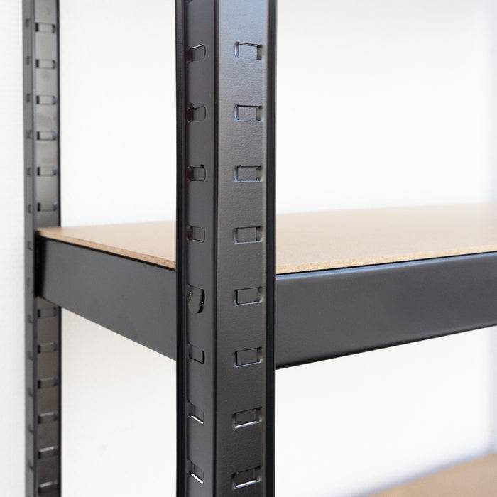 FLOORDIREKT Schwerlastregal - Bis 1325 kg Traglast - Individuell einsetzbar - Schwarz - 180 x 90 x 40 cm-2
