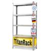 KARAT Schwerlastregal Grizzly - Bis zu 1250 kg Traglast - Schnelle Montage - 180 x 90 x 45 cm - Verzinkt
