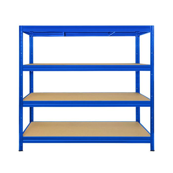 KARAT Weitspannregal - Traglast bis zu 1600 kg - Für Keller & Werkstatt - 200 x 180 x 60 cm - Blau-3